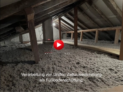 Verarbeitung Zellulosedämmung