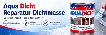Aqua-Dicht gris, 750 ml – compuesto sellador instantáneo para reparaciones, amplia adherencia incluso en condiciones húmedas.