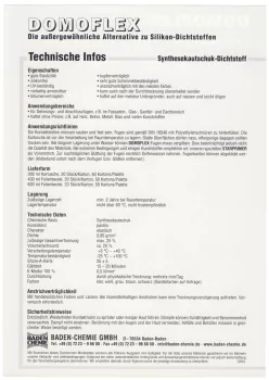DOMOFLEX Dichtstoff Weiss – Silikonalternative , haftet auch auf feuchtem Untergrund