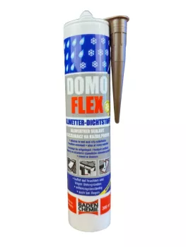 DOMOFLEX Dichtstoff Braun – Silikonalternative , haftet auch auf feuchtem Untergrund