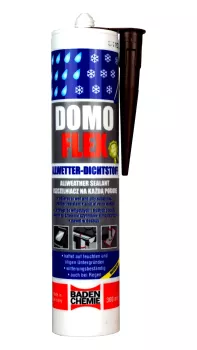 DOMOFLEX Dichtstoff Schwarz – Silikonalternative , haftet auch auf feuchtem Untergrund