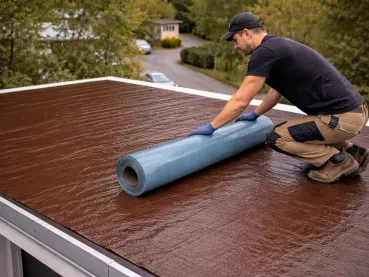 Self-Adhesive Aluminium-Coated Roof Waterproofing Membrane Brown