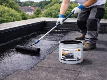 DOBAU® Dachelastik 5 kg Eimer – Elastische Dachbeschichtung - Nahtlos Rissüberbrückend