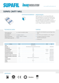 Knauf Supafil® Cavity Wall