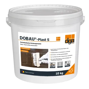 DOBAU® Plast S 10 kg – Flüssige Abdichtung, hochelastisch & lösemittelfrei Balkon/Terrasse/Flachdach
