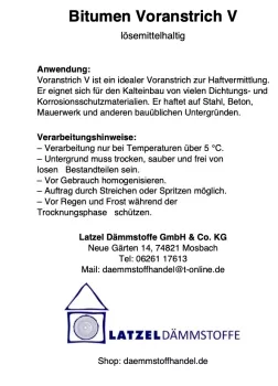 Bitumen Voranstrich V lösemittelhaltig