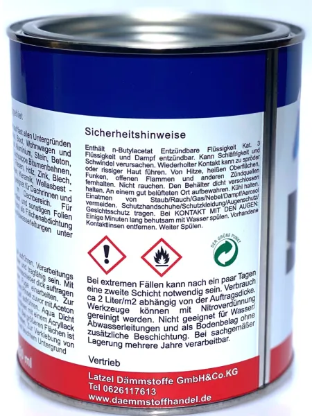Aqua-Dicht grey 750 ml – instant sealing compound for repairs, broad adhesion range even in wet conditions