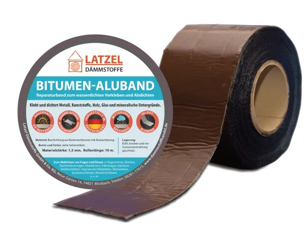 Bitumen Aluband 50 mm x 10 m Braun