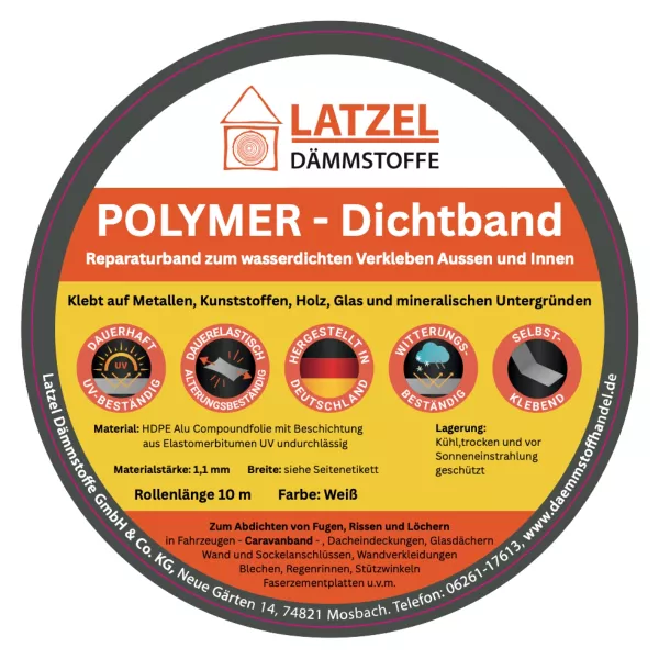 Polymer Dichtband Breite 75 mm Rolle