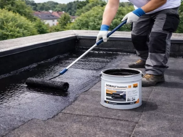 DOBAU® Dachelastik 5 kg Eimer – Elastische Dachbeschichtung - Nahtlos Rissüberbrückend