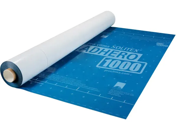 Solitex Adhero 1000 15 m² Breite 0,50 m - Leichte vollflächig klebende, diffusionsoffene Luftdichtungs- und Witterungsschutzbahn